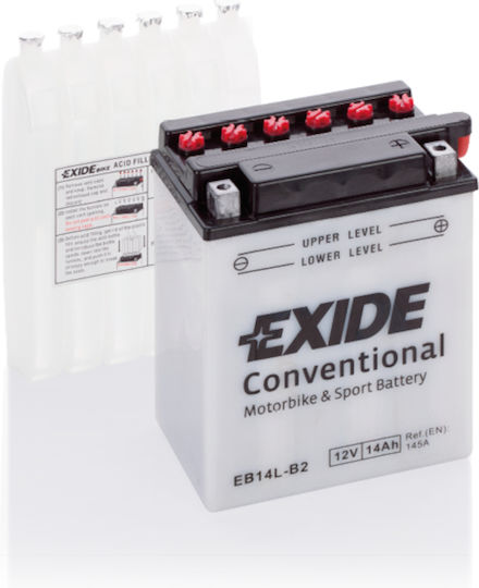 Μπαταρία Μοτοσυκλέτας Exide Eb14l-b2 12v 14ah