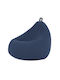 Pouf Pear Waterproof Canvas Misty Blue 70x70x80cm