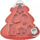 Metallic Cookie Cutter Cookies Santa 6 Pieces