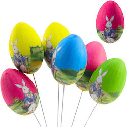 Easter Eggs On Wire Pick Bunny Basket Decoratio...
