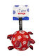 Glee Dog Toy Football Ball Red White Durable Waterproof Leatherette Medium 15cm Glee 2071744