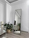 SteweHome Floor Mirror With Black Metal Frame 180x50cm