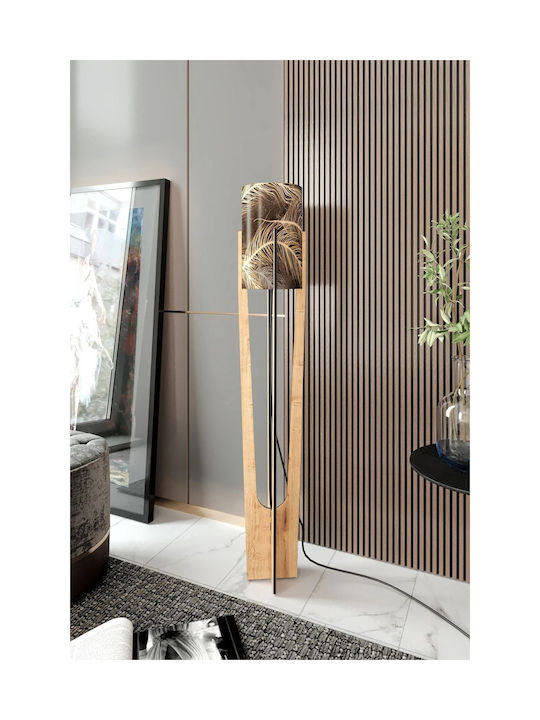 Minimale Stehlampe Safir Eiche