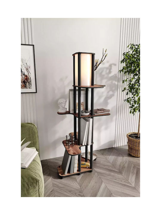 Raft Lampadar De Podea Mdf Iluminare & Abajur Din Pvc E1