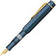 Kaweco Piston Sport Al Navy-gold Starter Set Fountain Pen W Ink M Medium