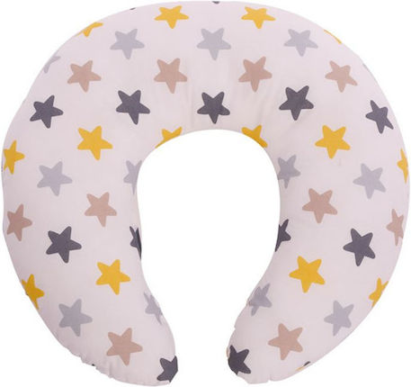SteweHome Pregnancy & Feeding Pillow – Yellow Gray & White