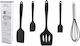 Pandaboo Silicone Cooking Utensil Set Black 5pcs