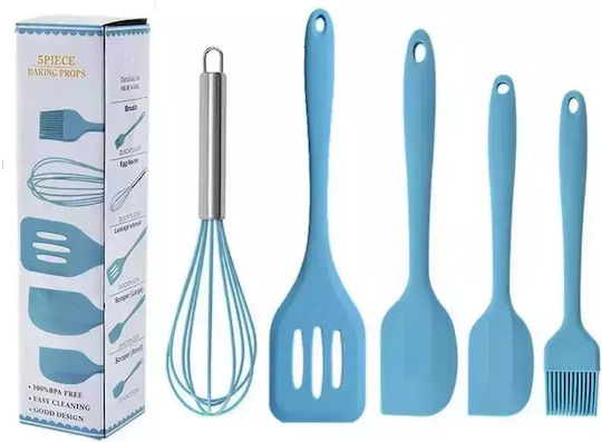 Pandaboo Set de Gătit din Silicon 5buc Albastru deschis