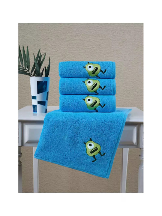 Kinderhandtuch – Monster Bestickt 50x90 cm – Einzeln Handtuch Für Kinder