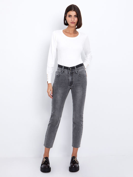 Damenjeans in Enger Passform Gray