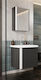 Bathroom Cabinet 50cm With Mirror & White Sink – Matt Grey MDF 52 X 50 X 40 Cm