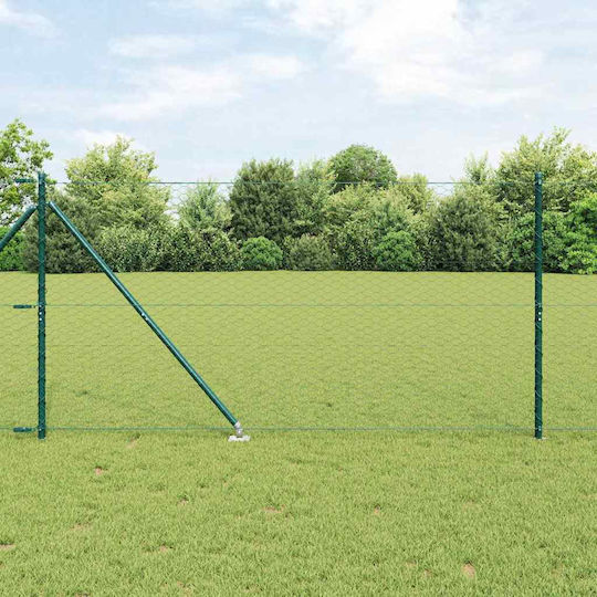 vidaXL Drahtgeflecht mit PVC-Beschichtung Elektrische Gitarren Grün 1.4x25m