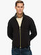 Ovin Ανδρική Ζακέτα Fleece Μαύρη