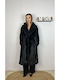 Women's Long Fur Black