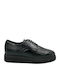 Damen Oxfords aus Lackleder in Schwarz Farbe