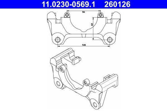 Скоба За Спирачен Апарат Ate 11.0230-0569.1