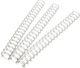 Σπιραλ Gbc Μεταλλικα 21 Loops 2:1 8mm 100τεμ White