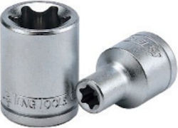 Teng Tools Nuss Pneumatisch Torx mit Vierkant-Antrieb 1/4", 1/2" Größe E8 1Stück