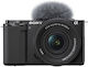 Sony ZV-E10 Mirrorless Camera Kit (E PZ 16-50mm F3.5-5.6 OSS II) Black