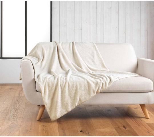 Atmosphera Curly Wooly Πολυθρόνας Π125xΜ150cm Εκρού