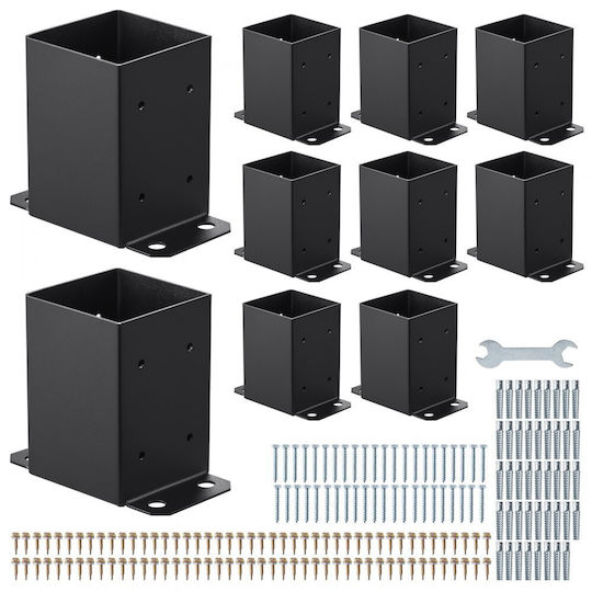 Vevor Βάση για Πέργκολα από Ξύλο 10τμχ