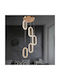 Eleni Gold 5 Ceiling Lights of Sarchikou in 3 Colors Led Adjustable Height Light 40 × 40 × 90 Cm