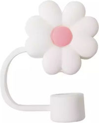 Silicone Cover Straw Margarita White