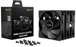 Be Quiet Pure Wings 3 Reverse Blade Case Fan 120mm (1500rpm / 47.1cfm) Without LED Lighting 3pcs Be Quiet Pure Wings 3 Reverse Blade Case Fan 120mm (1500rpm / 47.1cfm) Without LED Lighting 3pcs