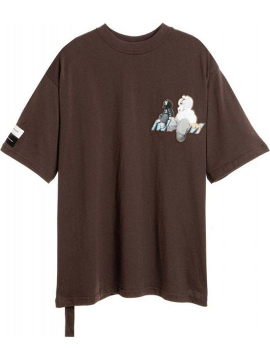 Mod Wave Movement T-shirt Brown