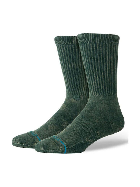Stance Icon Dyed Șosete Sportive Verzi 1 pereche