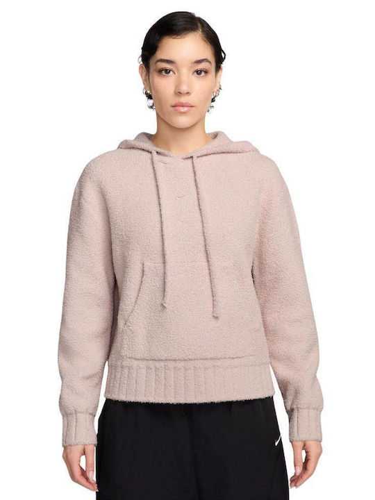 Nike Women's Sweatshirt Hooded Silt Red