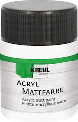 Kreul 50ml Acrylfarben Matt Weiß