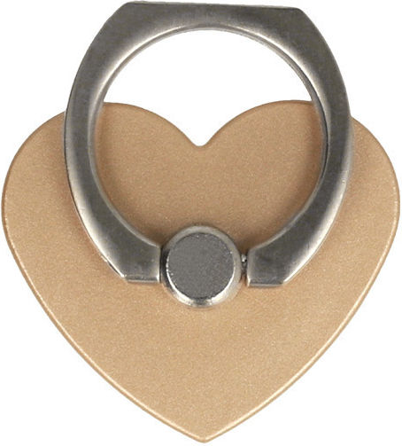 Heart Mobile Ring Holder in Gold color