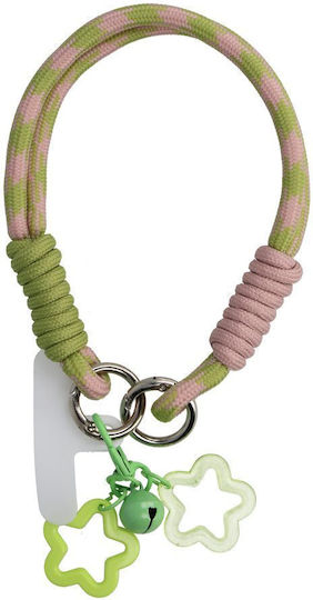 Pendant FZ-11 Wrist Strap for Mobile Phones Green - Pink