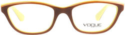 Vogue Women's Acetate Skeleton Structure Cat Eye