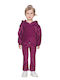 Kinder-Set mit Leggings Winter 2Stück Lila
