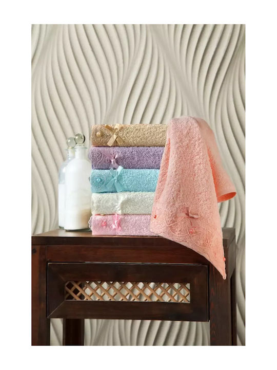Set of 6 Kitchen Towels Lace & Gipur 30x50 cm