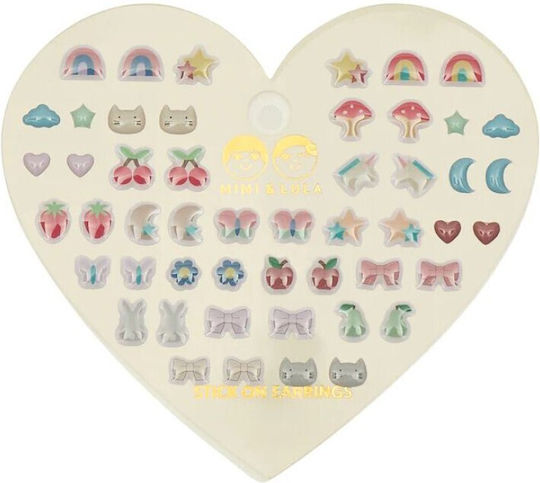 Mima & Lula Παιδικά Αυτοκόλλητα Σώματος Mixed Novelty Stick On Earings 50τμχ