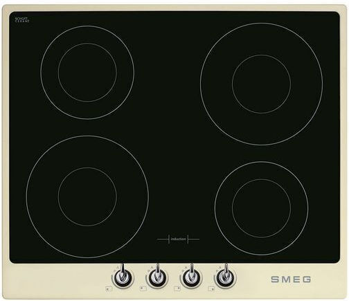 Smeg Επαγωγική Εστία Αυτόνομη με Λειτουργία Κλειδώματος 59.6x51εκ. Μπεζ