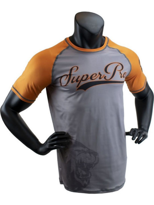 Superpro Bărbați Cu mânecă scurtă Tricou SP-SBL110-OR pentru Jiu-Jitsu Portocaliu