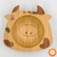 Pandaboo Baby Food Bowl made of Bamboo Orange