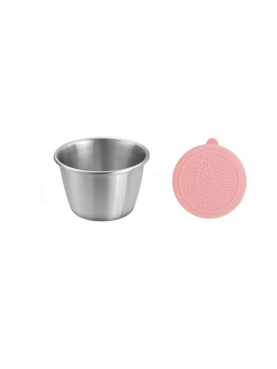 Pandaboo Δοχείο Φαγητού Inox Ροζ 70ml