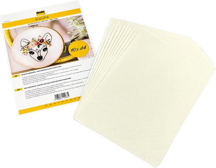 Klebstofflösliches Stickstoffstabilisator-Set 10 Stück X A4 Solufix Vlieseline
