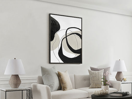 Action I 386548 – Acryl Gemälde 80x120cm Schwarzer Rahmen