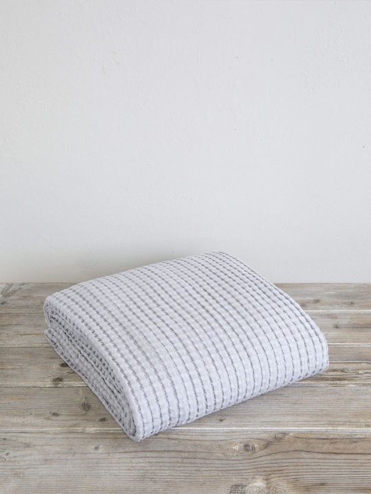 Nima Comfy Κουβέρτα Πικέ King Size 270x270εκ. Γκρι