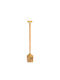 Inart Hanging Wall Decor Paddly Handmade Beige Wooden 120x3x20cm
