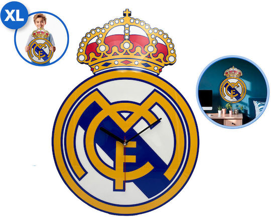 Kids Licensing Real Madrid Wall Clock Kids Licensing Real Madrid Wall Clock