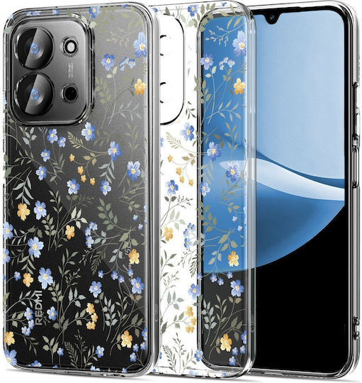 Tech-Protect Flexair Umschlag Rückseite Silikon Frühlingsblumen Xiaomi Redmi 15C 4G (171 Mm)