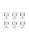 Set Gläser aus Glas 45ml 6Stück