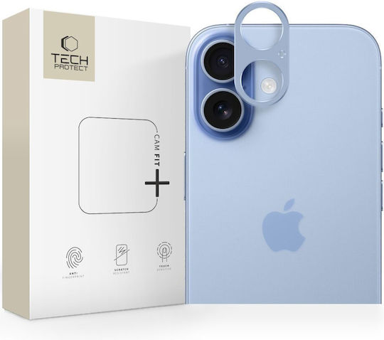 Tech-Protect Camalloy Fit+ Протектор за камера Метална рамка Син за iPhone 17